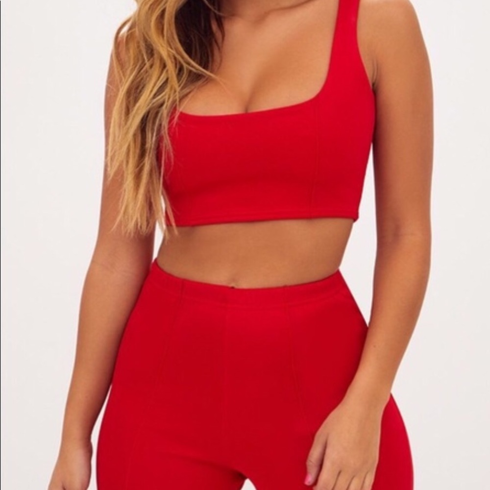 Pretty Little Thing 2 Piece Red Set